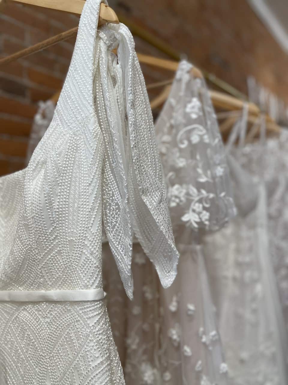 Dresses at Holland Bridal Shoppe in Pella Iowa