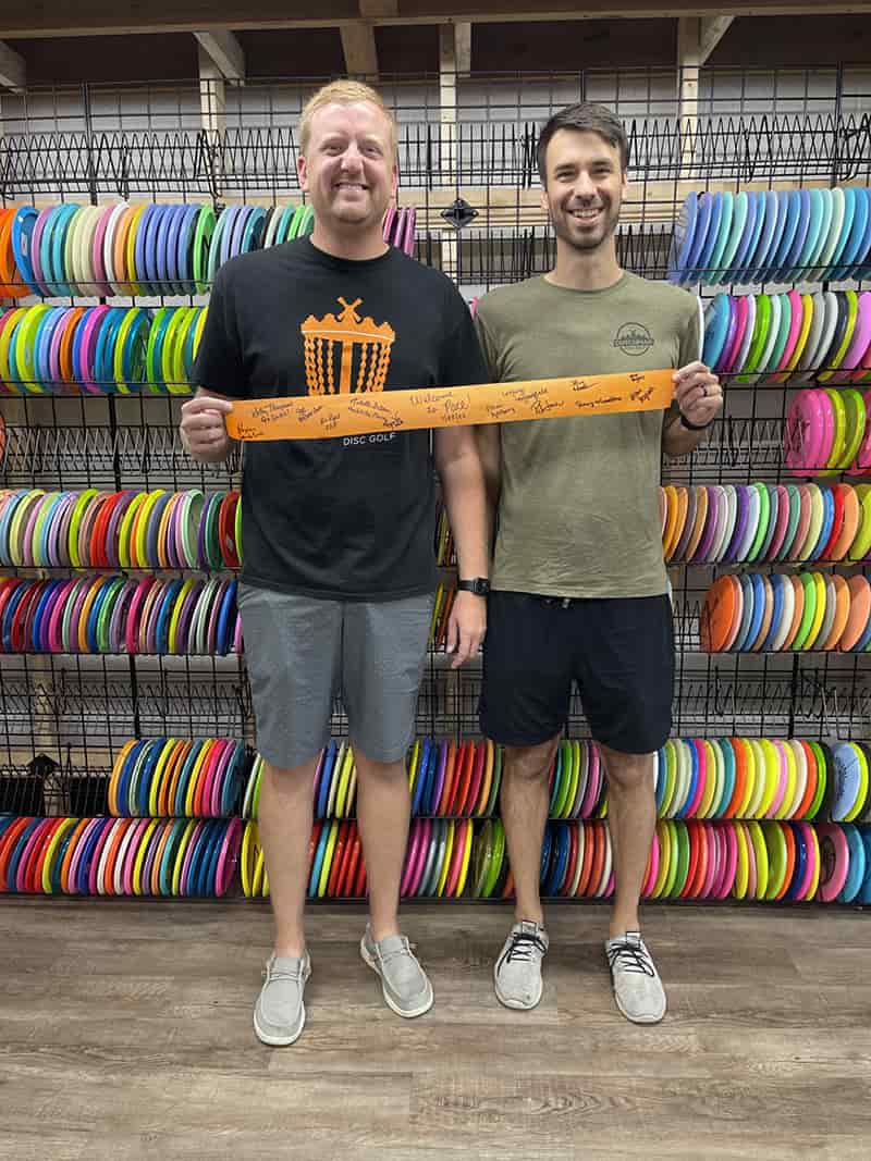 Dutchman Disc Golf owners Chris Meyers and Jeremy Wetter