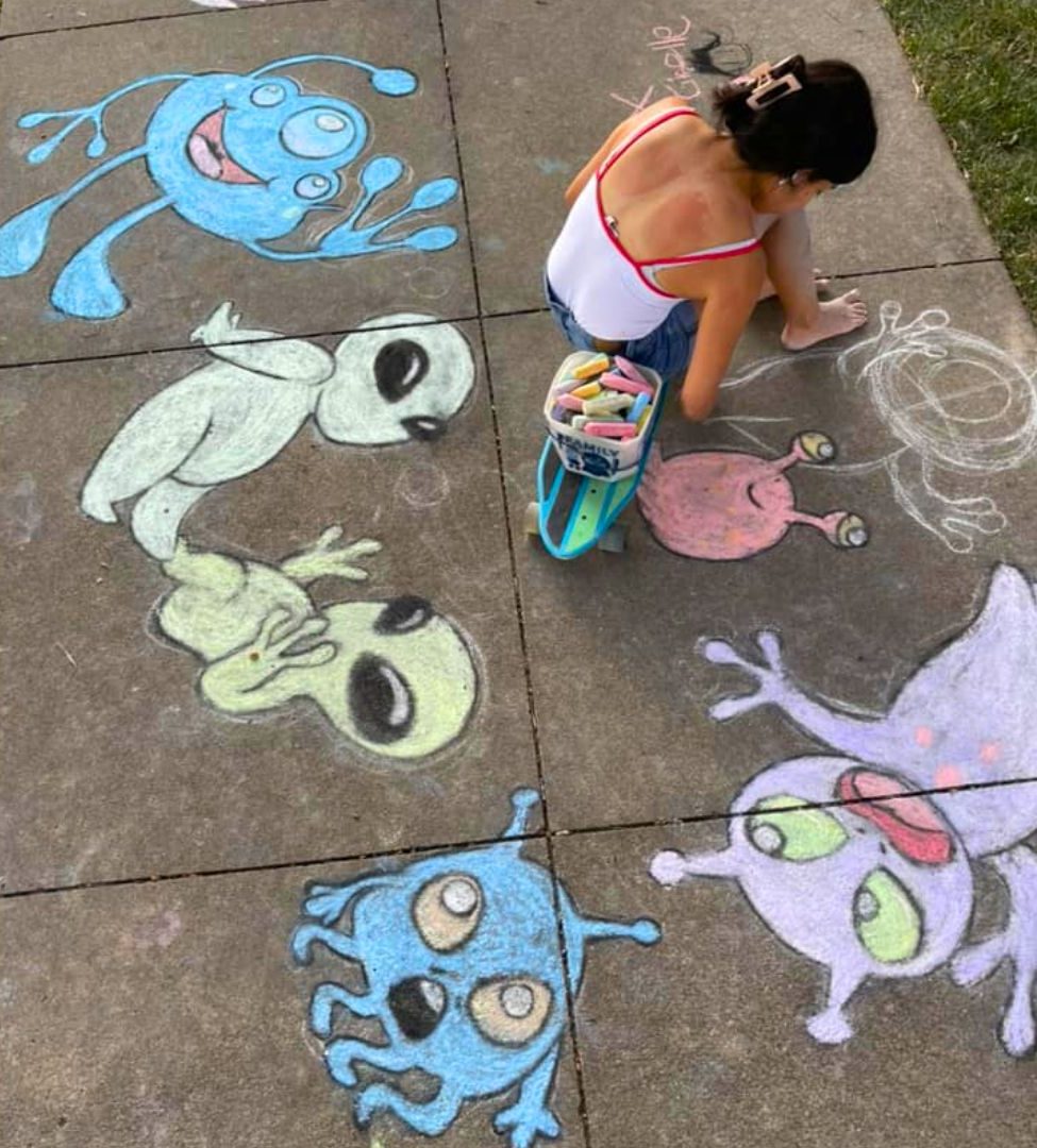 Chalk Art at Thursdays in Pella