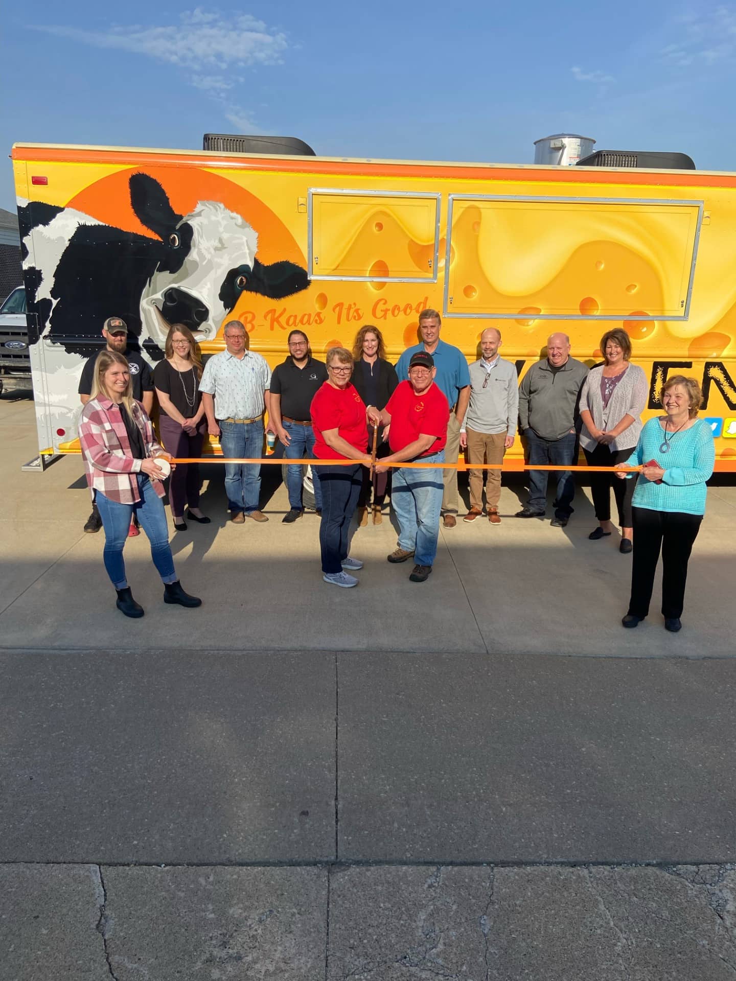 Kaaswagen Food Truck Ribbon Cutting Pella, IA